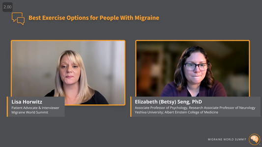 Dr. Elizabeth (Betsy) Seng, PhD on the Topic of Best Exercise Options for People with Migraine (Migraine World Summit - Day 1)